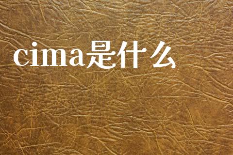 cima是什么_https://cj002.lansai.wang_会计问答_第1张