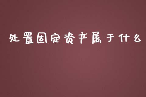 处置固定资产属于什么_https://cj002.lansai.wang_会计问答_第1张