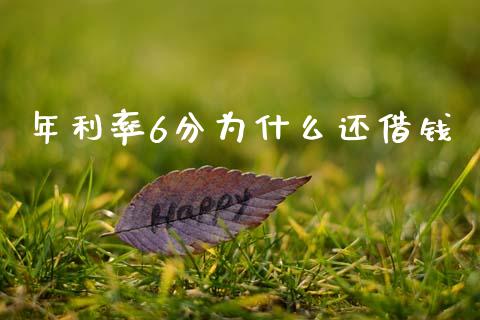 年利率6分为什么还借钱_https://cj002.lansai.wang_理财问答_第1张