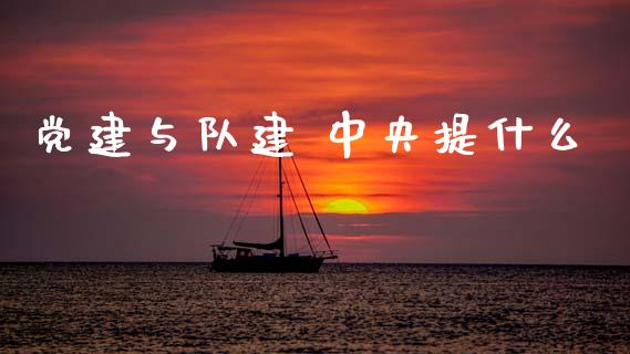 党建与队建 中央提什么_https://cj002.lansai.wang_金融问答_第1张