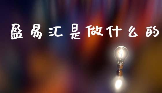 盈易汇是做什么的_https://cj002.lansai.wang_财经问答_第1张