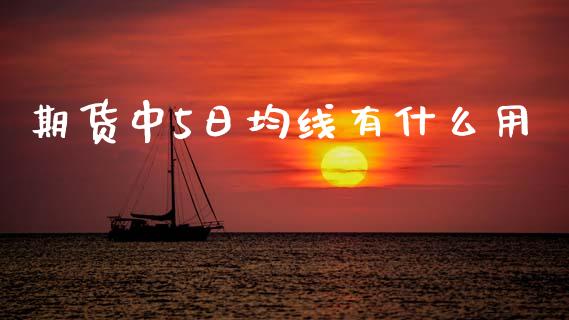 期货中5日均线有什么用_https://cj002.lansai.wang_保险问答_第1张