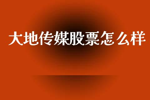 大地传媒股票怎么样_https://cj002.lansai.wang_股市问答_第1张