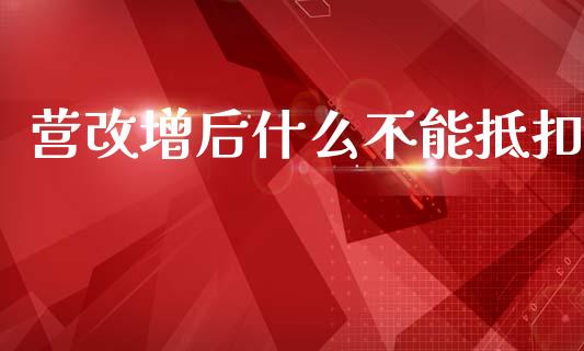营改增后什么不能抵扣_https://cj002.lansai.wang_会计问答_第1张