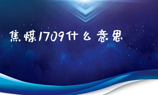 焦煤1709什么意思_https://cj002.lansai.wang_理财问答_第1张