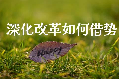 深化改革如何借势_https://cj002.lansai.wang_理财问答_第1张