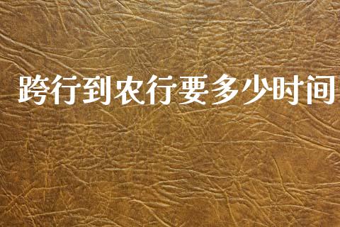 跨行到农行要多少时间_https://cj002.lansai.wang_理财问答_第1张
