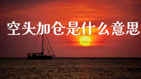 空头加仓是什么意思_https://cj002.lansai.wang_期货问答_第1张