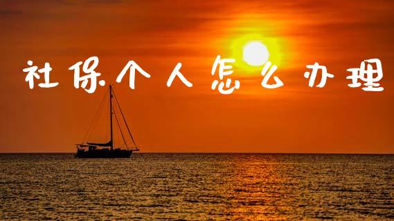 社保个人怎么办理_https://cj002.lansai.wang_保险问答_第1张
