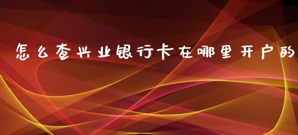 怎么查兴业银行卡在哪里开户的_https://cj002.lansai.wang_金融问答_第1张