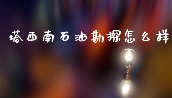 塔西南石油勘探怎么样_https://cj002.lansai.wang_会计问答_第1张