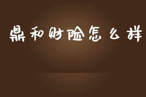 鼎和财险怎么样_https://cj002.lansai.wang_保险问答_第1张