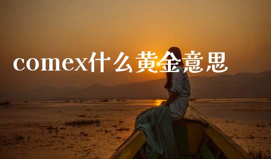 comex什么黄金意思_https://cj002.lansai.wang_财经问答_第1张