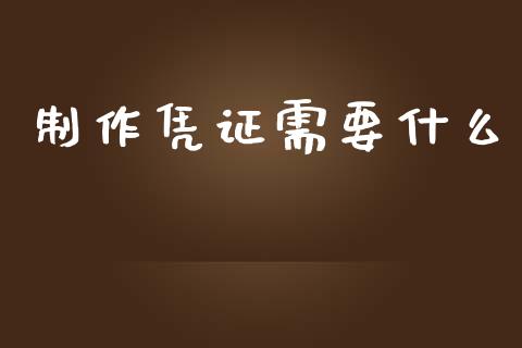 制作凭证需要什么_https://cj002.lansai.wang_会计问答_第1张