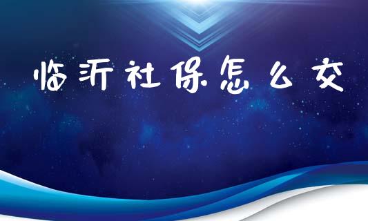 临沂社保怎么交_https://cj002.lansai.wang_保险问答_第1张