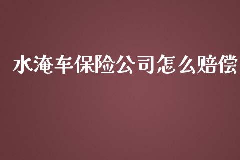 水淹车保险公司怎么赔偿_https://cj002.lansai.wang_保险问答_第1张
