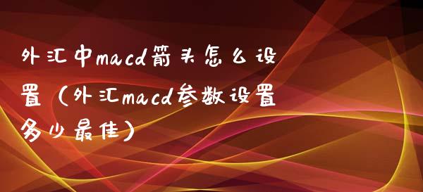 外汇中macd箭头怎么设置（外汇macd参数设置多少最佳）_https://cj002.lansai.wang_保险问答_第1张