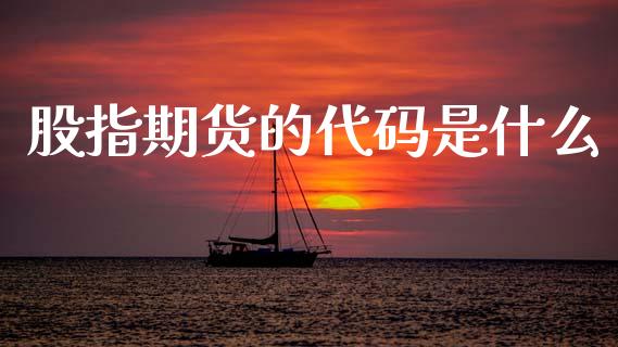 股指期货的代码是什么_https://cj002.lansai.wang_财经百问_第1张