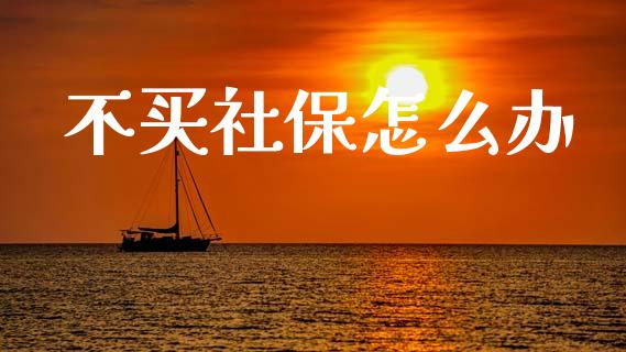 不买社保怎么办_https://cj002.lansai.wang_保险问答_第1张