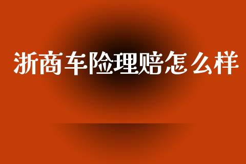 浙商车险理赔怎么样_https://cj002.lansai.wang_财经百问_第1张
