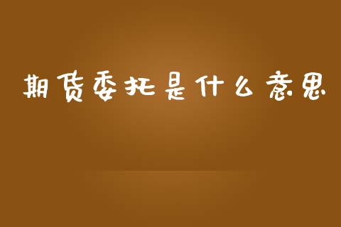 期货委托是什么意思_https://cj002.lansai.wang_财经问答_第1张