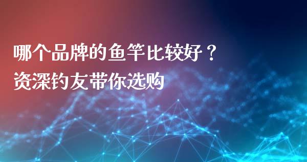 哪个品牌的鱼竿比较好？ 资深钓友带你选购_https://cj002.lansai.wang_财经问答_第1张