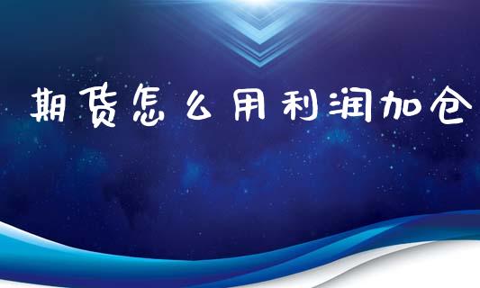 期货怎么用利润加仓_会计问答_第1张_财经百问网 期货怎么用利润加仓_https://cj002.lansai.wang_会计问答_第1张