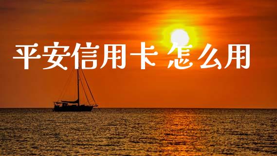 平安信用卡 怎么用_https://cj002.lansai.wang_金融问答_第1张