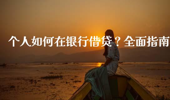 个人如何在银行借贷？全面指南_https://cj002.lansai.wang_财经问答_第1张