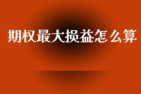 期权最大损益怎么算_https://cj002.lansai.wang_股市问答_第1张