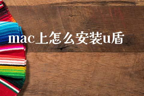 mac上怎么安装u盾_https://cj002.lansai.wang_金融问答_第1张