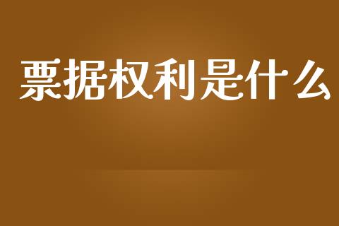 票据权利是什么_https://cj002.lansai.wang_会计问答_第1张