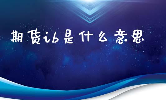 期货ib是什么意思_保险问答_第1张_财经百问网 期货ib是什么意思_https://cj002.lansai.wang_保险问答_第1张