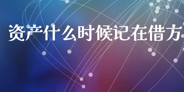 资产什么时候记在借方_https://cj002.lansai.wang_会计问答_第1张