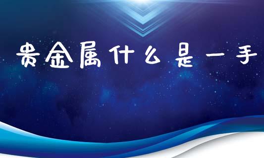 贵金属什么是一手_https://cj002.lansai.wang_会计问答_第1张