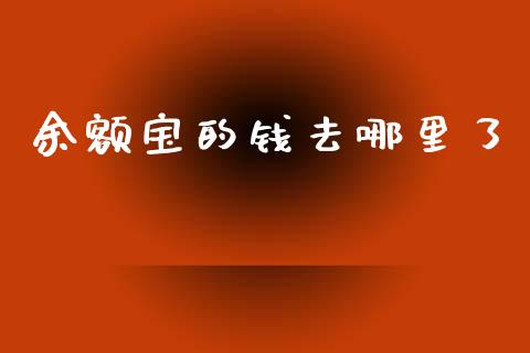 余额宝的钱去哪里了_https://cj002.lansai.wang_金融问答_第1张