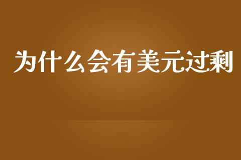 为什么会有美元过剩_https://cj002.lansai.wang_财经问答_第1张