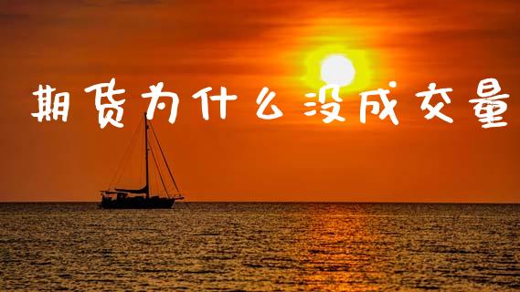 期货为什么没成交量_https://cj002.lansai.wang_理财问答_第1张