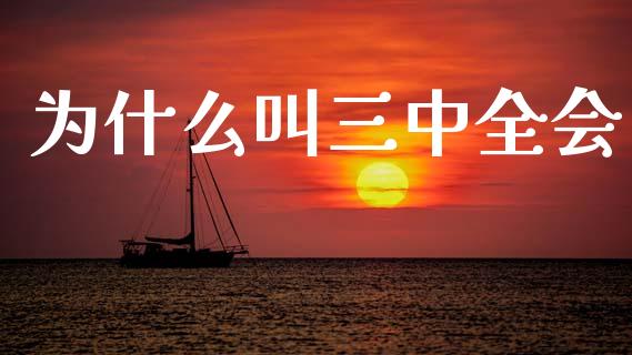 为什么叫三中全会_https://cj002.lansai.wang_财经问答_第1张
