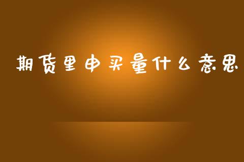 期货里申买量什么意思_https://cj002.lansai.wang_期货问答_第1张