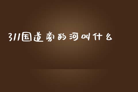 311国道旁的河叫什么_https://cj002.lansai.wang_期货问答_第1张
