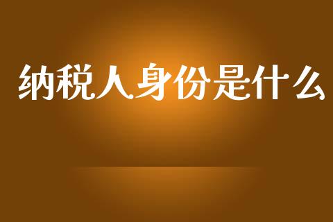 纳税人身份是什么_https://cj002.lansai.wang_会计问答_第1张