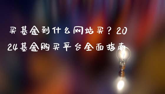 买基金到什么网站买？2024基金购买平台全面指南_https://cj002.lansai.wang_股市问答_第1张