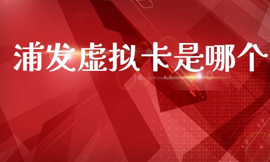 浦发虚拟卡是哪个_https://cj002.lansai.wang_理财问答_第1张