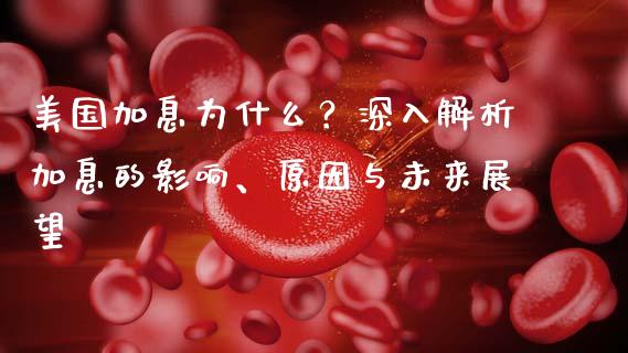 美国加息为什么？深入解析加息的影响、原因与未来展望_https://cj002.lansai.wang_股市问答_第1张