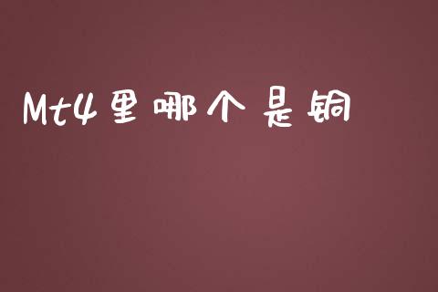 Mt4里哪个是铜_https://cj002.lansai.wang_财经问答_第1张