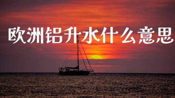 欧洲铝升水什么意思_https://cj002.lansai.wang_金融问答_第1张