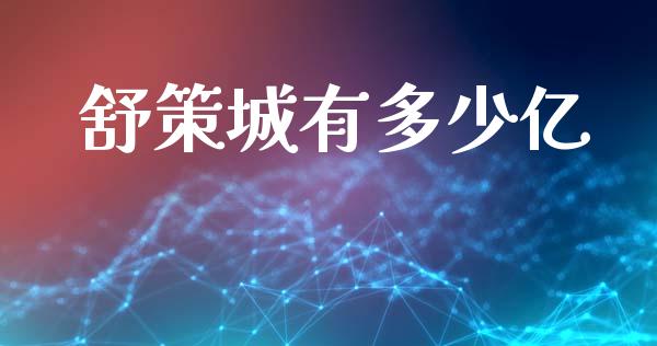 舒策城有多少亿_https://cj002.lansai.wang_股市问答_第1张