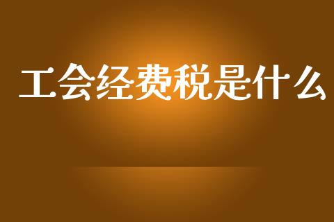 工会经费税是什么_https://cj002.lansai.wang_会计问答_第1张
