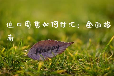 进口寄售如何付汇：全面指南_https://cj002.lansai.wang_股市问答_第1张